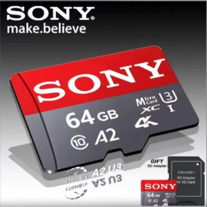 SONY Micro TF SD Card Extreme SD Memory Card 64GB, tarjetas Flash U3 A2 TF